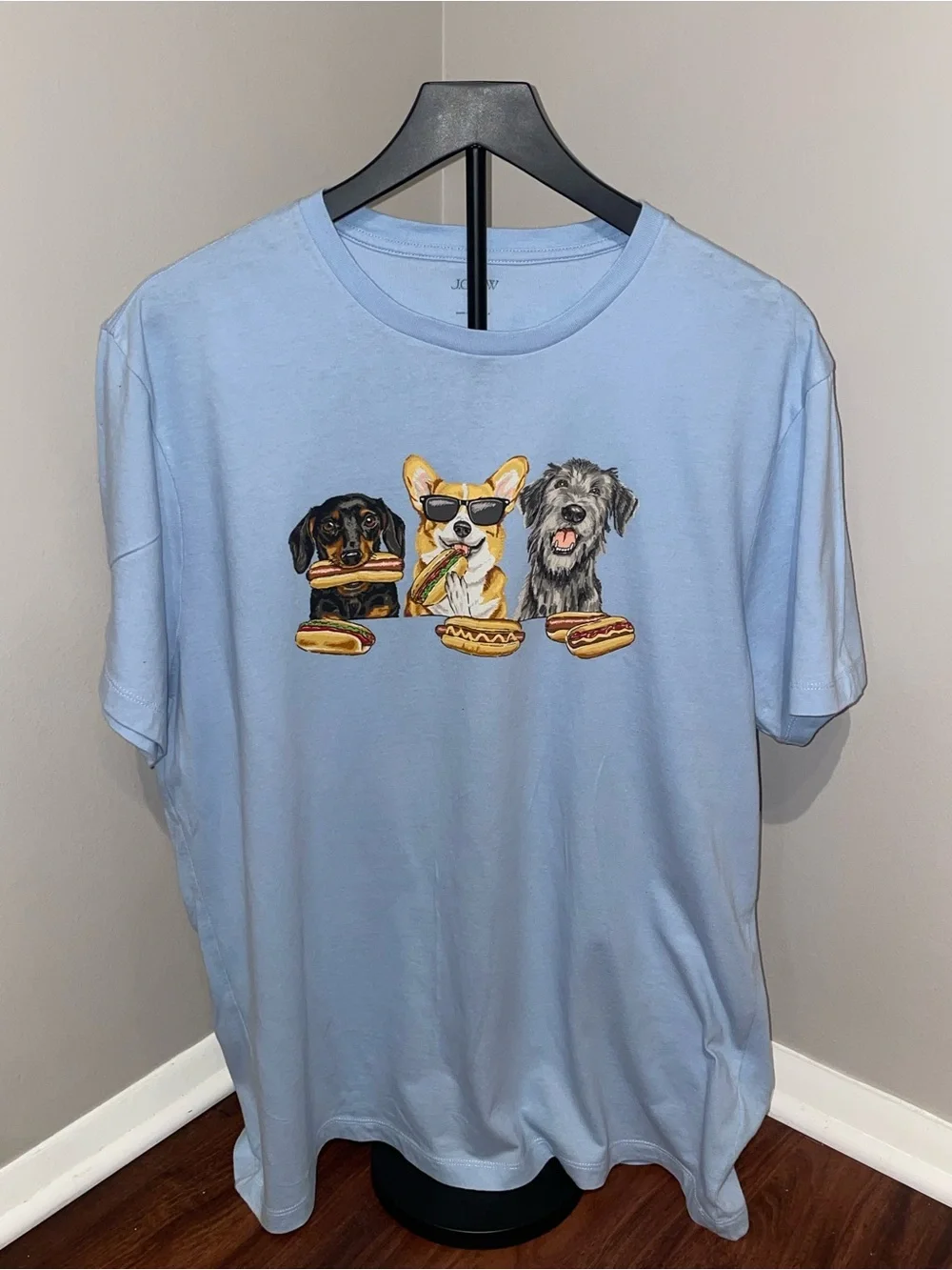 J. Crew Dog barbecue graphic tee. XL